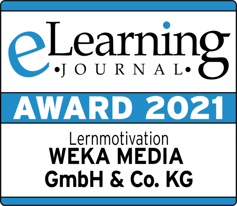 Award 2021 vom eLearning Journal zur Lernmotivation WEKA MEDIA GmbH & Co. KG