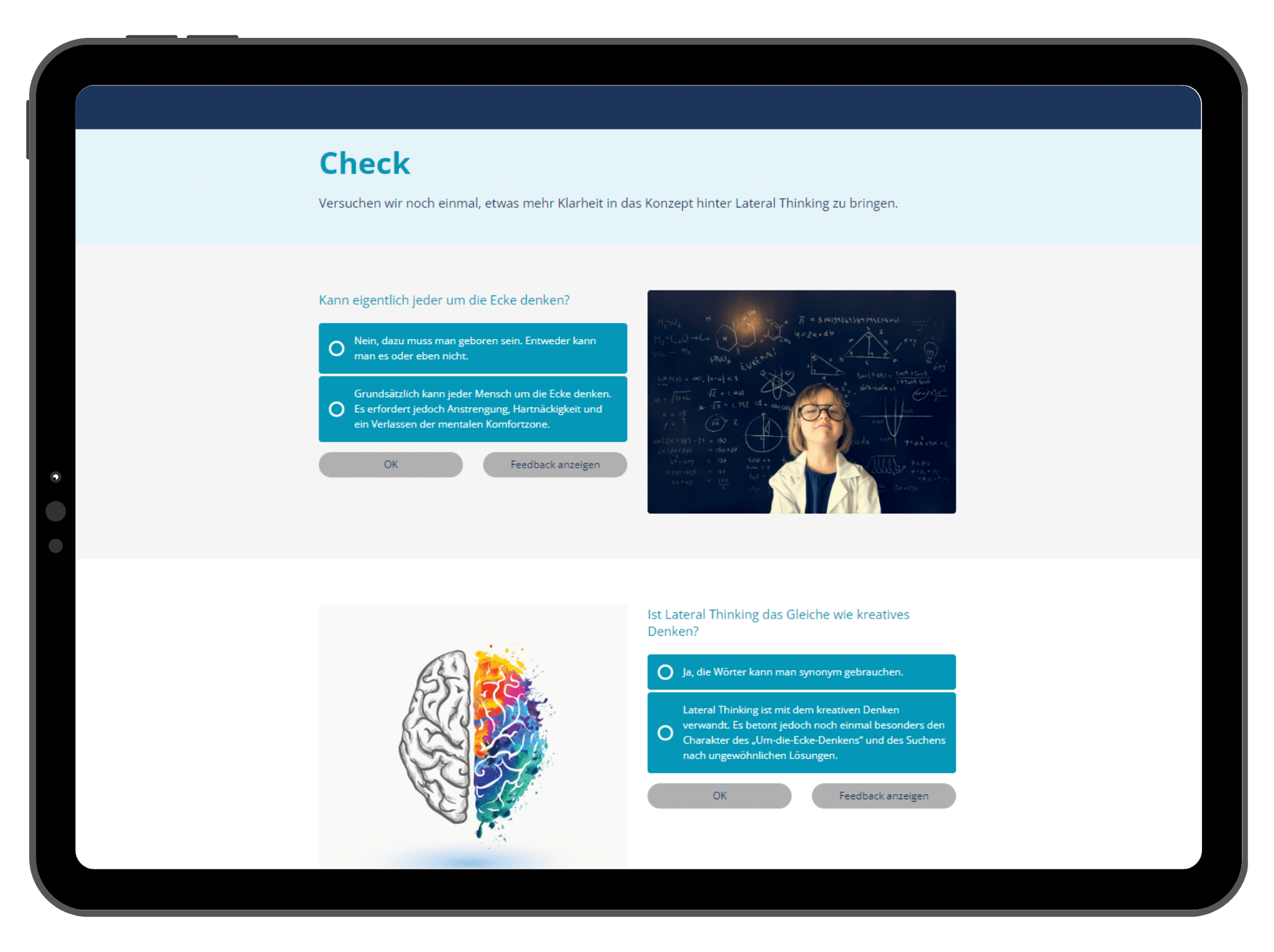 Blick in einen ELUCYDATE Kurs aus dem Themencluster Kreativität